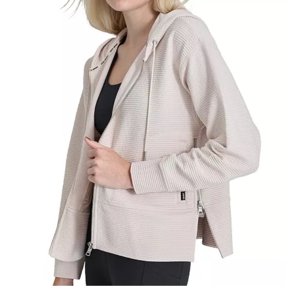 DKNY Sport Tech Ottoman Full Zip Hoodie